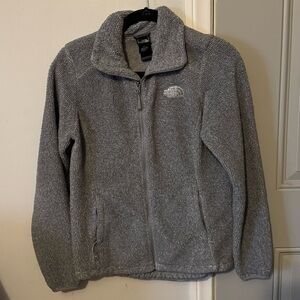The North Face Grey Fleece Zip-Up Jacket